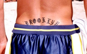 David Beckham Brooklyn Back Tattoo