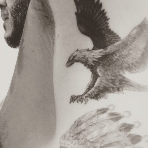 david beckham eagle and indian  tattoos