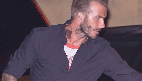 David Beckham Neck Tattoo Meaning & Pictures of Beckham's Neck Tattoos