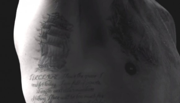 David Beckham Has a Matching Ship Tattoo with His Dad and a New Bible  Passage Tat - Beckham Tattoos